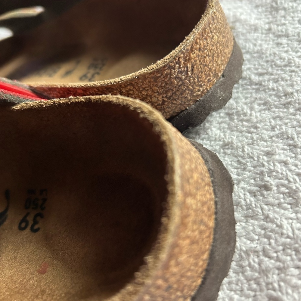 Birkenstock Deep Red Footbed Sandals - Picture 2 of 12